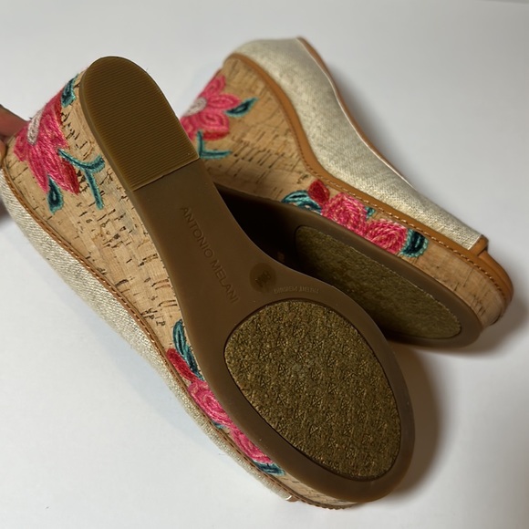 Floral Wedges Size 8 Antonio Melano - Picture 5 of 7